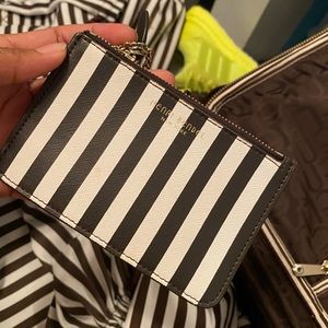 Henri Bendel Centinel Strip key chain wallet